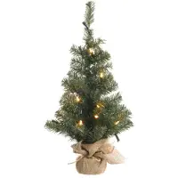 Merkloos Árbol de Navidad Everlands de 90 cm con iluminación LED