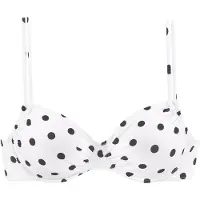 LASCANA Top de bikini negro / blanco