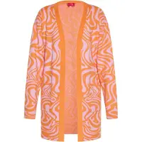 Swirly Cárdigan naranja / rosa
