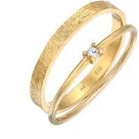 Elli Anillo oro / transparente