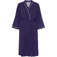 LASCANA Bata para casa azul oscuro / blanco