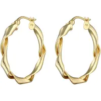 Elli Pendientes 'Twisted' oro