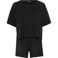 LASCANA Pijama de pantalón corto negro