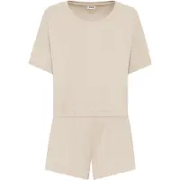 LASCANA Pijama de pantalón corto crema