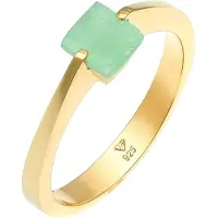 Elli PREMIUM Anillo oro / jade