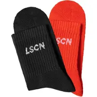 LASCANA Calcetines rojo / negro / blanco