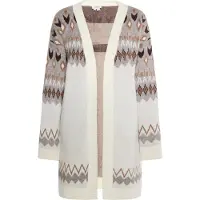 Usha Cárdigan 'Rakata' beige / capuchino / offwhite