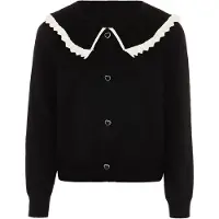NAEMI Cárdigan negro / blanco