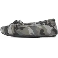 Minnetonka Mocasines gris / verde / negro