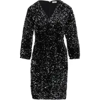 s.Oliver Dress Black Talla: 34 | Vestidos Midi Outlet | Mujer | Negro