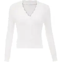 Faina Cárdigan blanco lana