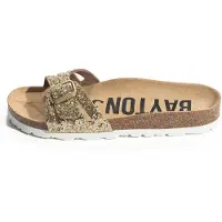 Bayton Zapatos abiertos 'Athena' arena / oro / negro