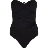 Karl Lagerfeld Karl Dna Strapless Swimsuit Black Talla: S | Bañadores Outlet | Mujer | Negro