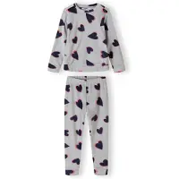 MINOTI Pijama marino / gris claro / salmón