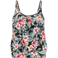 LASCANA Tankini verde / rojo sangre / negro / blanco