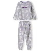 MINOTI Pijama lila moteado / burdeos / blanco