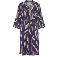 LASCANA Bata para casa gris / lila oscuro / rosa claro / blanco