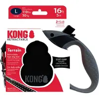Kong Retractable Leash Terrain - L - Negro