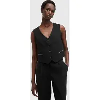 AllSaints Atlas Krys Waistcoat Black Talla: 6 | Chaquetas Outlet | Mujer | Negro