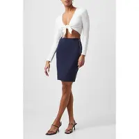 French Connection Street Twill Pencil Skrt Short Blue Talla: 6 | Mini Faldas Outlet | Mujer | Azul