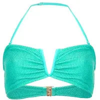 French Connection Bandeau Bikini Top Green Talla: XS | Bikinis Outlet | Mujer | Verde