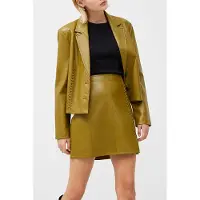 French Connection Crolenda Pu Skirt Brown Talla: 6 | Faldas de Cuero Outlet | Mujer | Marrón