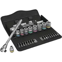 Wera 8100 SB 11, juego de llaves de trinquete "Zyklop", con selector, medida 3/8", sistema métrico