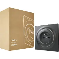 Fibaro Enchufe Walli Outlet N tipo E antracita FGWSONE-011-8
