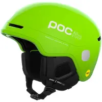 POC - Cascos esquís niños - Pocito Obex MIPS Fluorescent Yellow/Green - Talla Infantil 48-52 cm - Verde