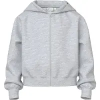 Name it Sudadera con cremallera gris claro