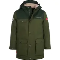 TROLLKIDS - Kid's Gudvangen Jacket - Parka size 164, oliva/verde
