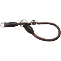 Hunter - T-Collar Freestyle - Collares para perro size Halsumfang max. 35 cm - Ø 8 mm, marrón