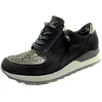 Waldlaufer Zapatillas deportivas bajas 'Schnürschuh Damen H64007-307 001 Echtleder in schwarz' negro