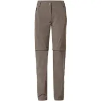 Vaude - Women's Farley Stretch Zip Off T-Zip Pants II - Pantalones de trekking size 38 - Short, gris/marrón