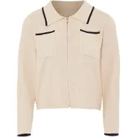 NAEMI Cárdigan beige / negro