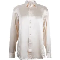 Soulland Damon Embroided Shirt Off White Talla: S/M | Camisas Outlet | Unisex | Blanco