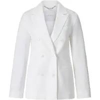 Rich & royal Seersucker Double Breasted Blazer Organic White Talla: 40 | Blazers Outlet | Mujer | Blanco
