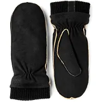 Hestra - Women's Nora Chamois Mitt - Guantes size 6, negro