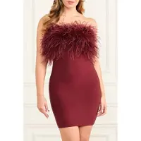 Guess Marciano By Evita Bandage Mini Dress Vino Talla: 40 | Mini Vestidos Outlet | Mujer