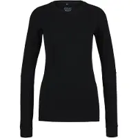 Stoic - Women's MerinoMesh150 SadjemSt. L/S - Camiseta de merino size S, negro