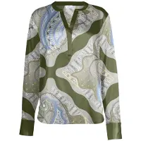 Mucho Gusto Blouse Monza Green Talla: S | Blusas Outlet | Mujer | Verde