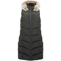 French Connection Fur Chev Mix Gilet M Khaki Talla: XS | Chaquetas Outlet | Mujer | Marrón