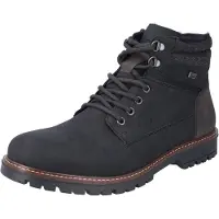 Rieker Botas con cordones color barro / negro