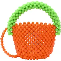 Koosh Bolso de mano verde neón / naranja