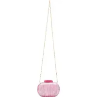 NAEMI Bolso de noche rosa / rosa / blanco lana
