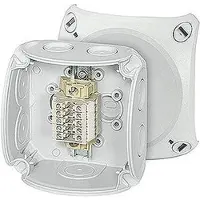 Hensel Caja de bornes en serie , con 5 bornes RK 0205 T, para cables de 2,5 mm², con terminales exteriores