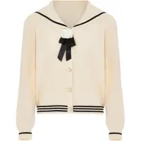 NAEMI Cárdigan beige / negro