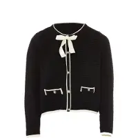 NAEMI Cárdigan beige / negro