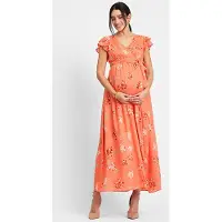Seraphine Maternity Wrap Dress Pink Talla: 8 | Vestidos Outlet | Mujer | Rosa