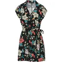 KOROSHI Vestido camisero beige / aqua / verde / negro